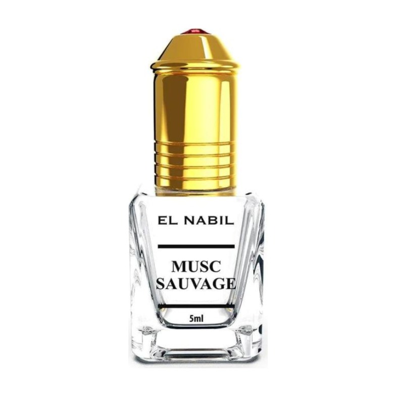 Flacon Musc Sauvage d’El Nabil, extrait de parfum 5 ml