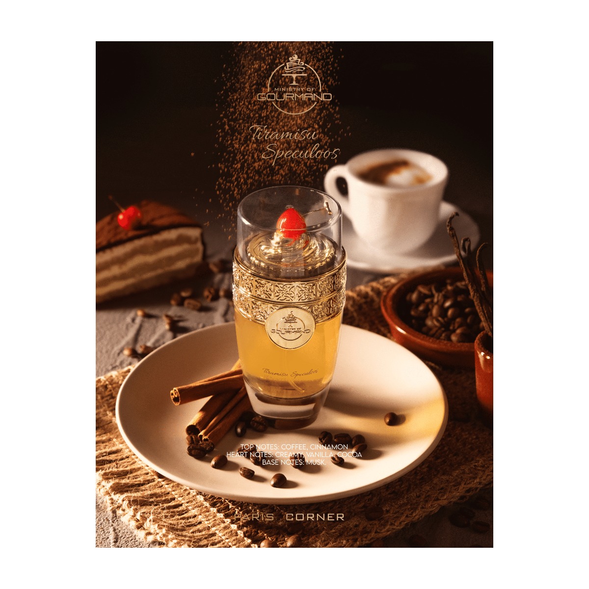 Flacon Tiramisu Speculoos de Paris Corner, eau de parfum 100 ml