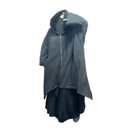 Veste polaire noire avec capuche